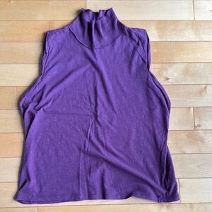 Purple Sleeveless Turtleneck Top We the Free